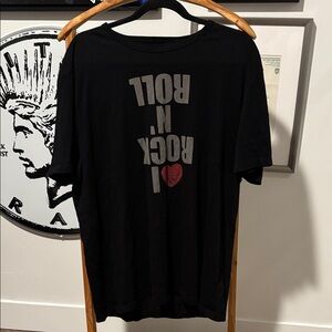 John Varvatos “I ♥ Rock N Roll” Graphic Tee - Black XL